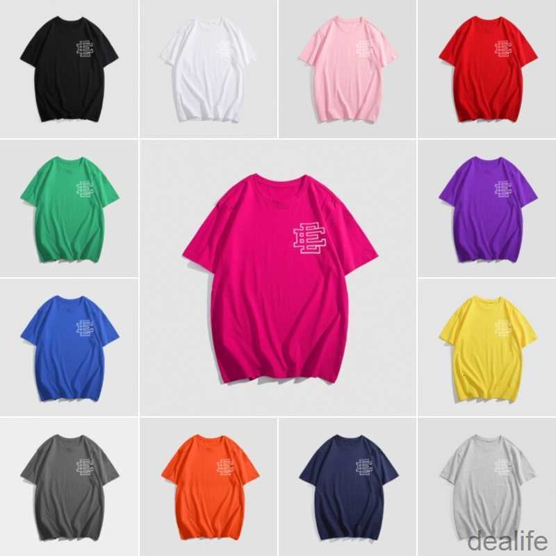 

Designer Ee Mens Tshirt Eric Emanuel T-shirt Fashion Sports Fitness Summer Slim Letter Printed Cotton Short Sleeve Lapel Tops Ic56