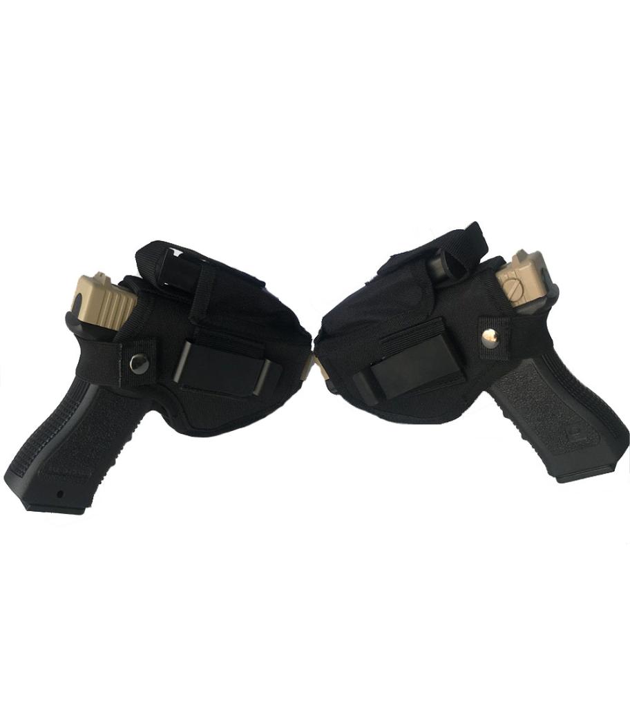 

Tactical Gun Holster for Gloc k 17 19 Concealed Carry Left Right Hand Metal Clip Pistol Holster5751328, Black