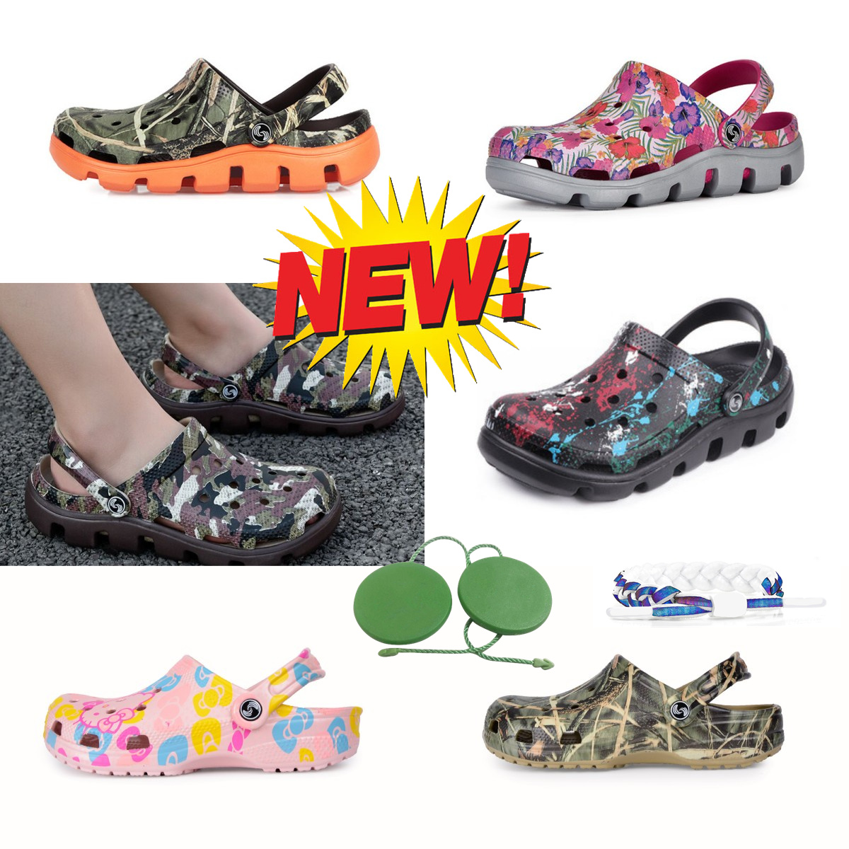 

Women Slippers Sandal sual Rubber Crush Clogs Platform Sandals oran sandal Waterproof Mules Flip Flops Claquette luxe Designer Slides Slippers 36-41, Clear