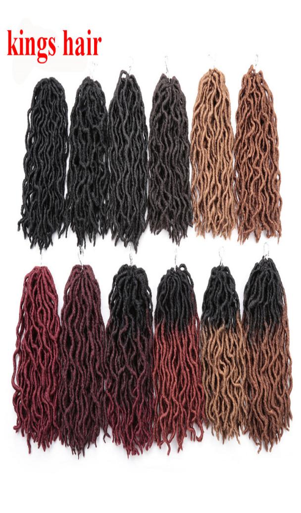 

Faux Locs Curly Ends Crochet Braids Hair 12quot 18strandpack Short And Medium Size Crochet Synthetic Braiding Hair9864259, 1b+red