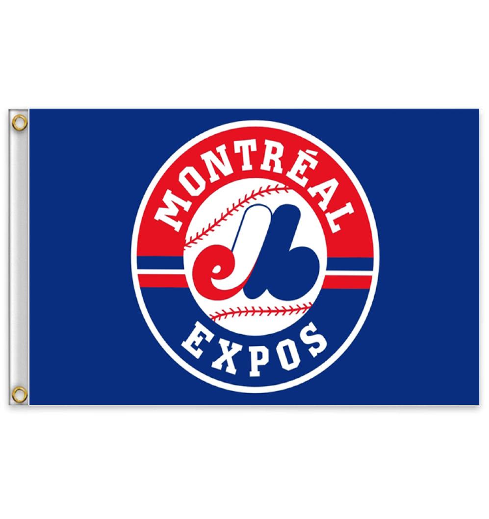 

Montreal E x p o s Team Flag 150CM90CM 3X5FT Polyester Custom Any Banner Sports Flag flying home garden outdoor1190827