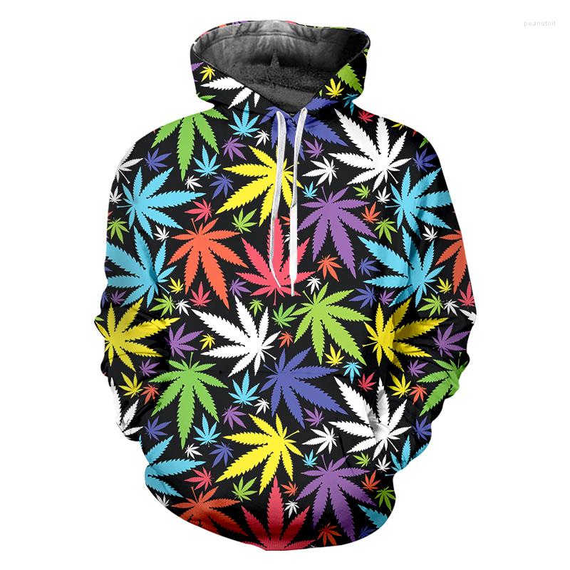 

Men's Hoodies IFPD EU/US Size Colorful Leaves 3d Printed Man Hoodie Harajuku Casual Sweatshirt Pullover Plus Clothing