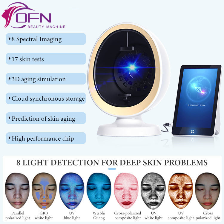 

Professional facial scanner 3D Korea Magic Mirror Facial Skin Analyzer Machine for home/beauty salon use face machine