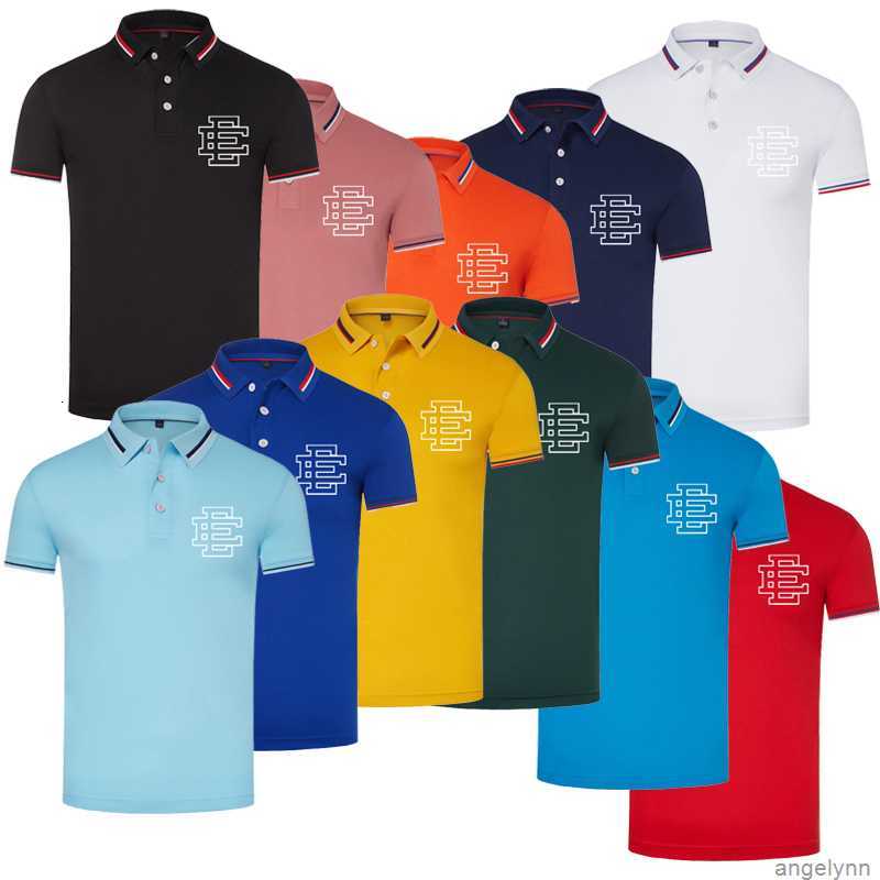 

T-shirts Eric Mens Emanuel Shirt Ee Classic Short Sleeved Summer Casual Fitness Sports Tops Lapel Tees Workout Breathable Dgma