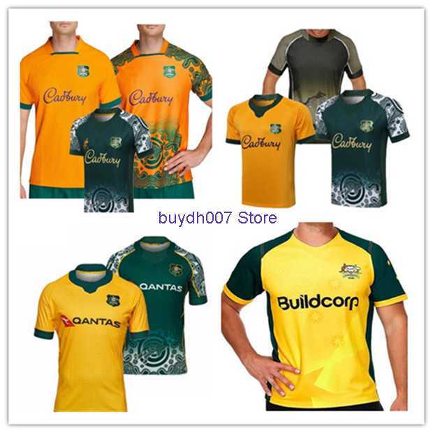 

Ksqs 2023 Men's Rugby Jersey Fans t Shirts Australia Home Away Kangaroos Wallaby Retro Shirt Size S-5xl Maillot De National
