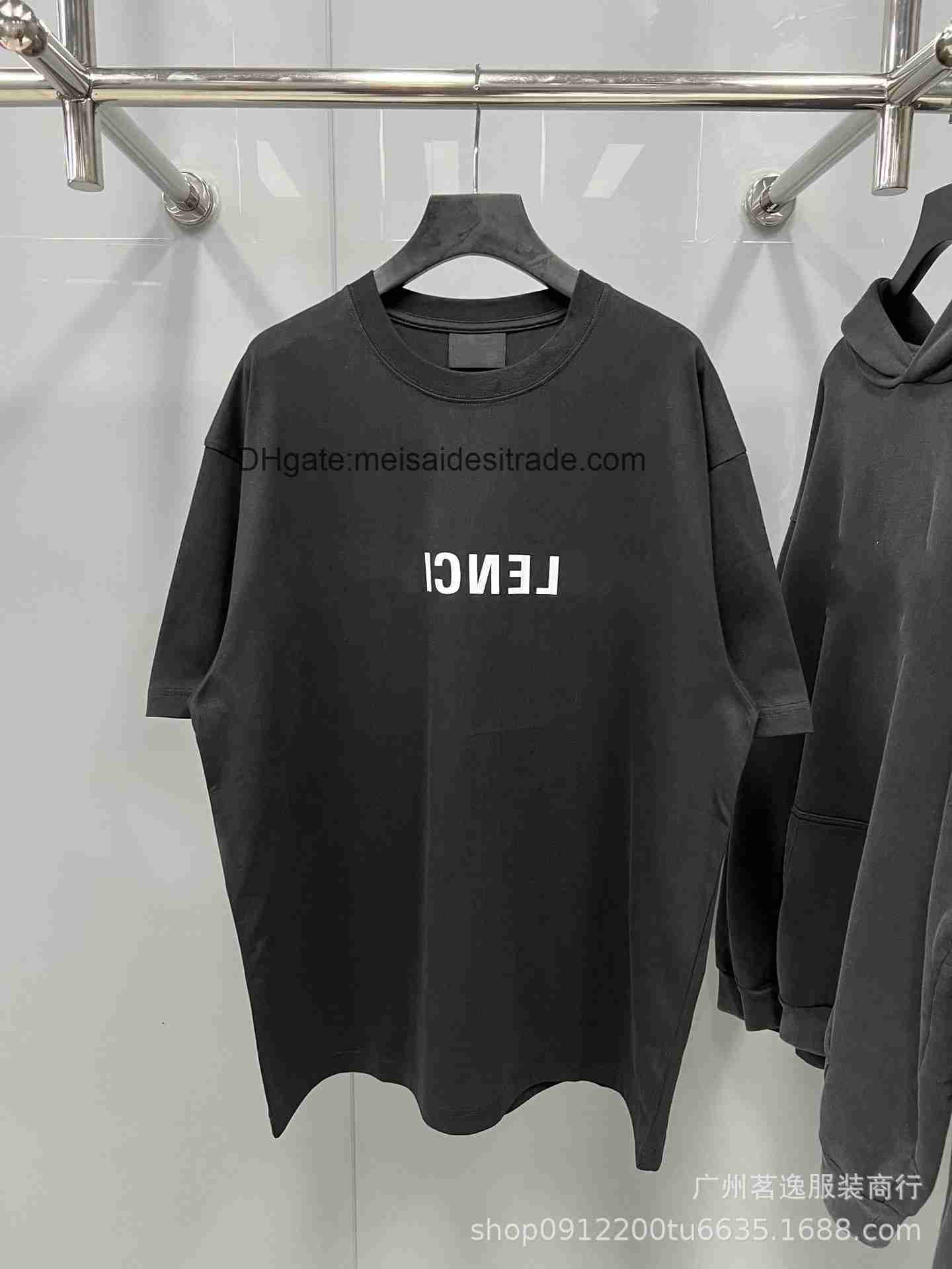 

AAAAA Designer Luxury T-shirt Bur Brand Correct Version B Home Authentic Mirror Short Sleeve T-shirt Trendy High Street Fashion Couple T-shirt ins, Black