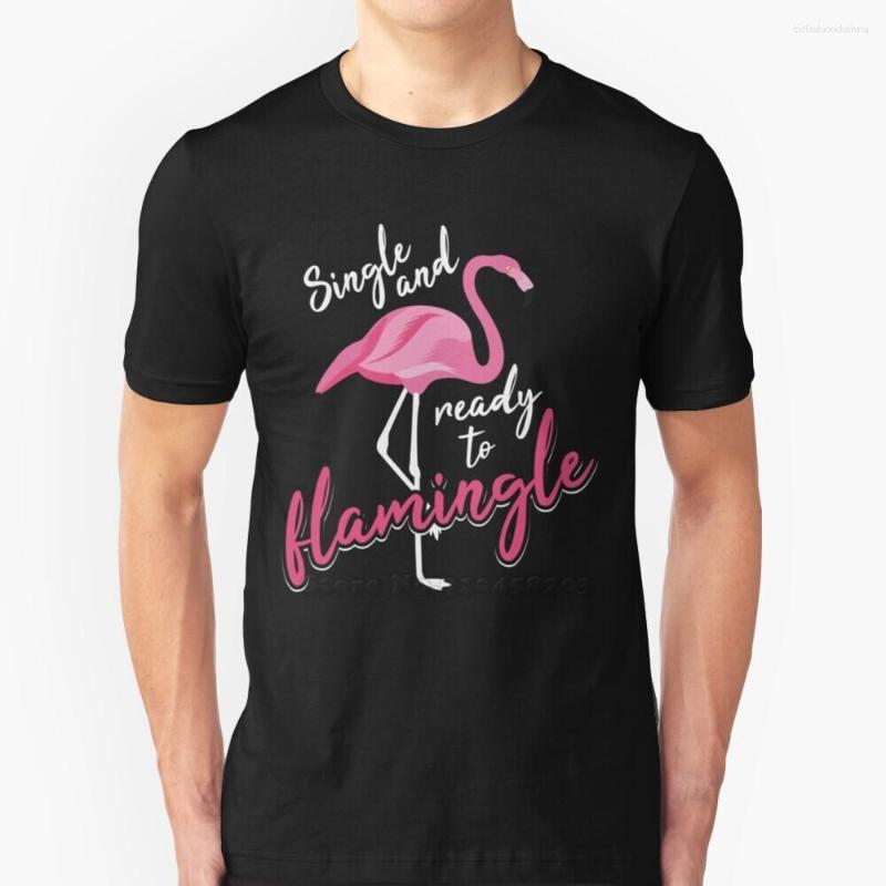 

Men's T Shirts Single And Ready To Flamingle Art | Cool I'M Alone Gift Funny Printed Men Shirt Summer Style Hip Hop Casual High, Mtee-red