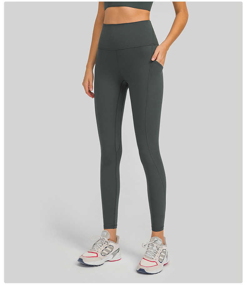 

Yoga Pant Women's Pants Leggings Soft Yoga Pant Workout Pants Tights Gym Fitness Sport Sweatpants Breathable Quick Dry Seamless Leggings L-23, Moss green