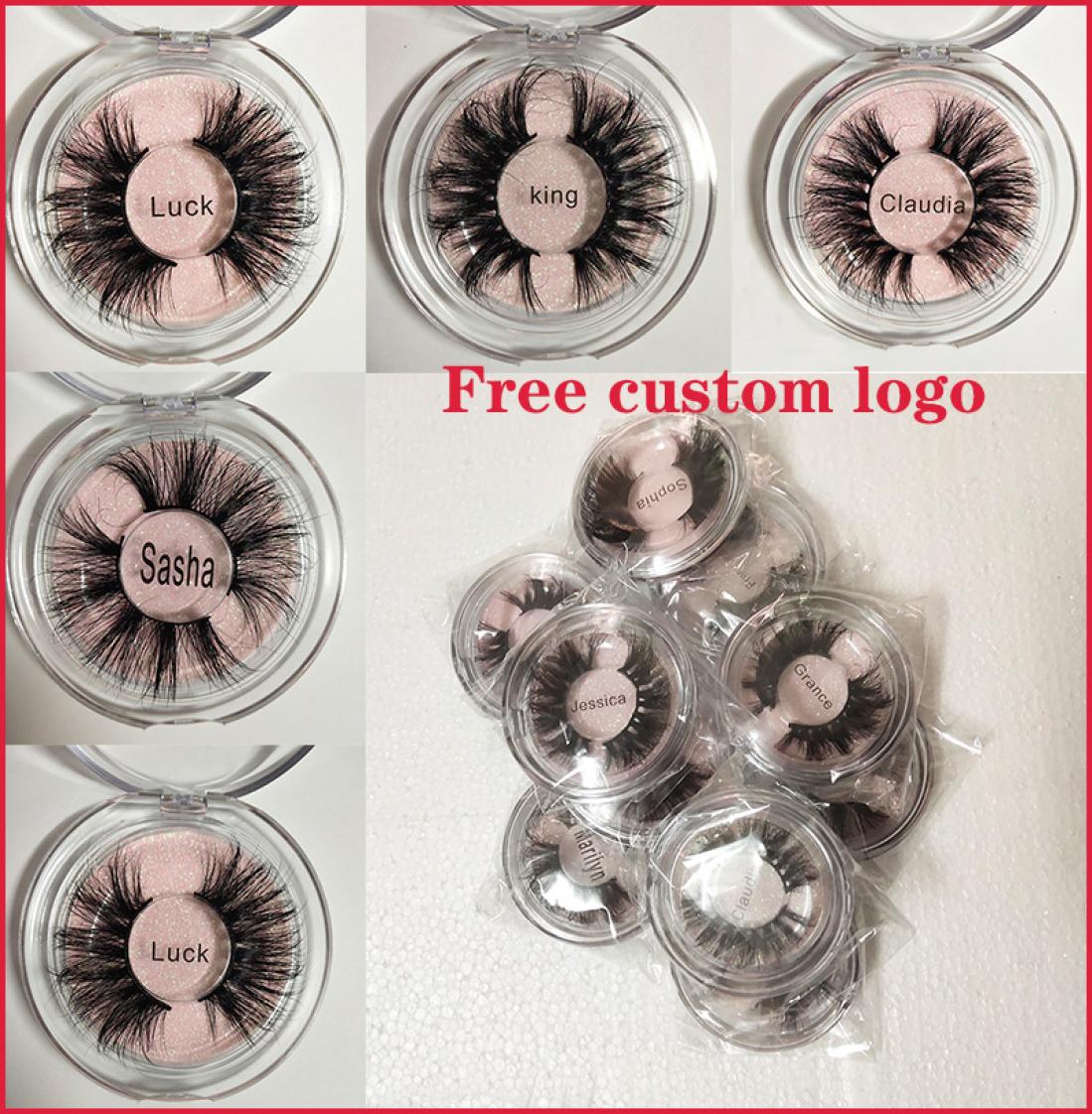 

2020 Newest 25MM 3D Mink Eyelashes False Eyelashes 100 Mink Eyelash Extension 5d Mink Lashes Thick Long Dramatic Eye Lashes DHL F6213333