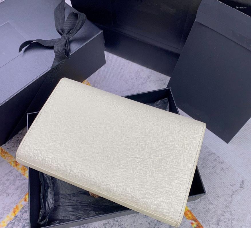 

Evening Bags 2023 Top Quality Genuine Leather Shoulder Bag Diagonal, Ivory