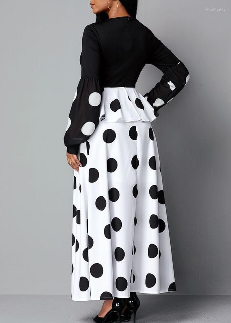 

Ethnic Clothing S-5XL Plus Size Autumn African Dresses For Women 2023 Polyester Black Clothes Africa Bodycon Long Maxi Dress