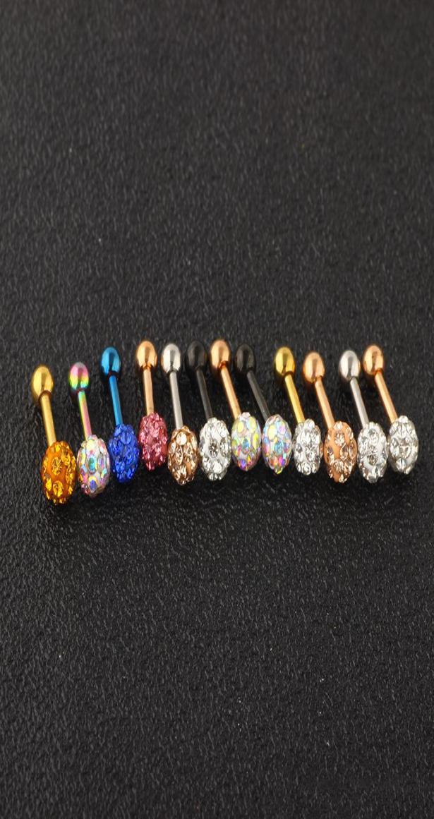 

Stainless Steel Crystal Ear Stud Cartilage Tragus Earrings Set Helix Body Piercings Jewelry for Women Girls 120pcs5885676