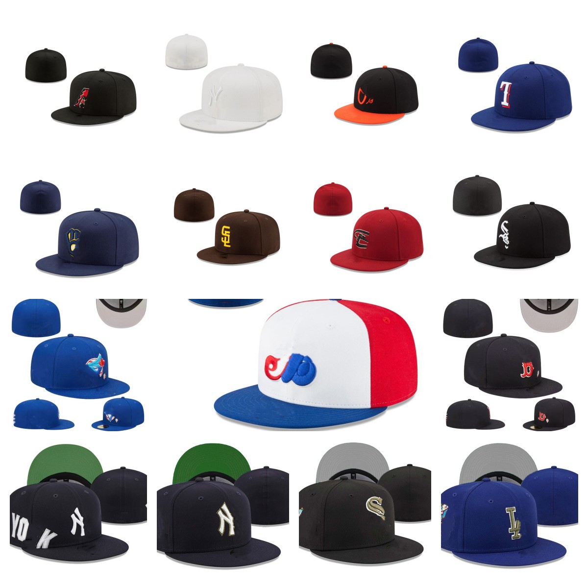 

Hot sizes 7-8 Fitted hats Snapbacks hat Adjustable baskball Caps All Team Logo 2023 Cotton Outdoor Sports Embroidery unisex flat Closed Beanies flex sun cap mix order