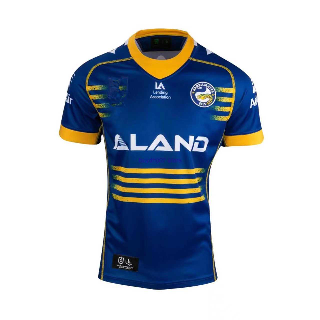 

40pl 2023 New Men's t Shirts Rugby Jersey Eel Home and Away Kits, White