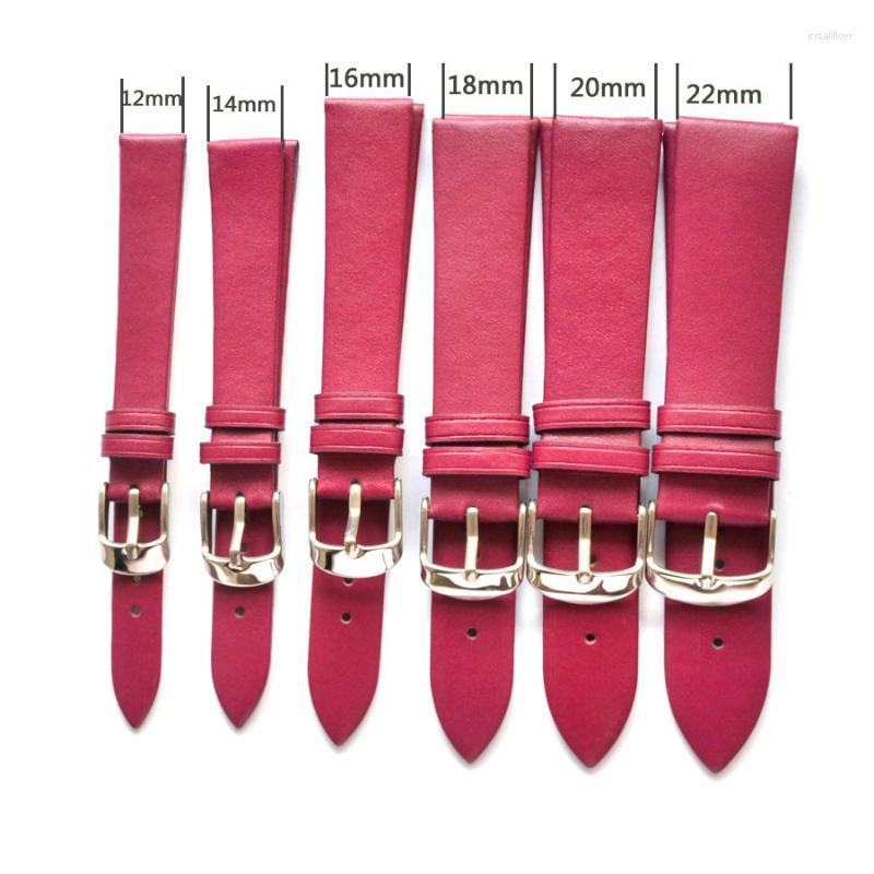 

Watch Bands 12mm 14mm 16mm 18mm 20mm 22mm Multi Size Smooth Leather (burdock) Strap For Men And Women's Band Ws0119 Soft Comfortab