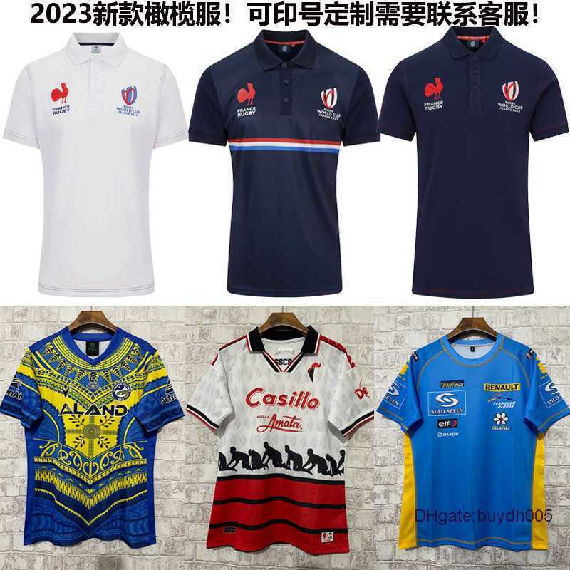 

2023 New Men' T shirts Rugby Jersey French Host Shirt Manyu Barina Short Sleeved Olive Cfac P51x, 2023 world cup france polo white