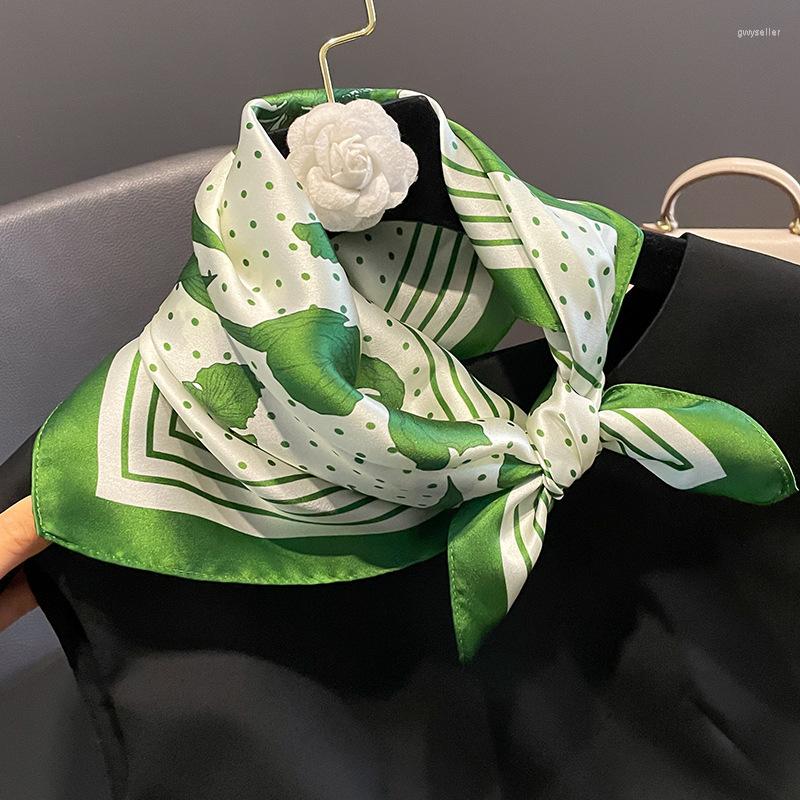 

Scarves Real Silk Hair Scarf Fashion Foulard Female Bandana Spring Design Women Band Hijab Shawl Wraps Headkerchief