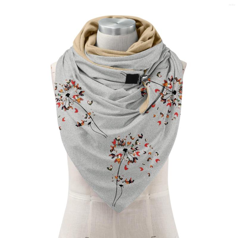 

Scarves Blanket Scarf Under 10 Shawls Printing Button Wrap Casual Warm Soft Fashion Women Steel Ladies Chiffon