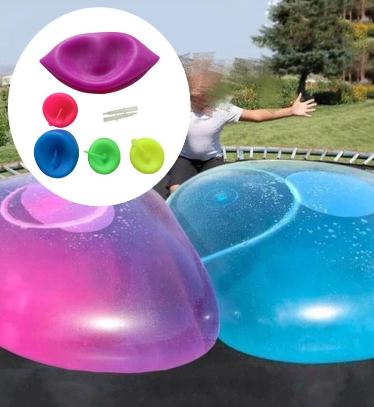 

Inflatable Bubble Ball Toys Transparent Balloon For Children039s Outdoor Activities TPR Blowing Balloon Swimming Pool Accessori1330041