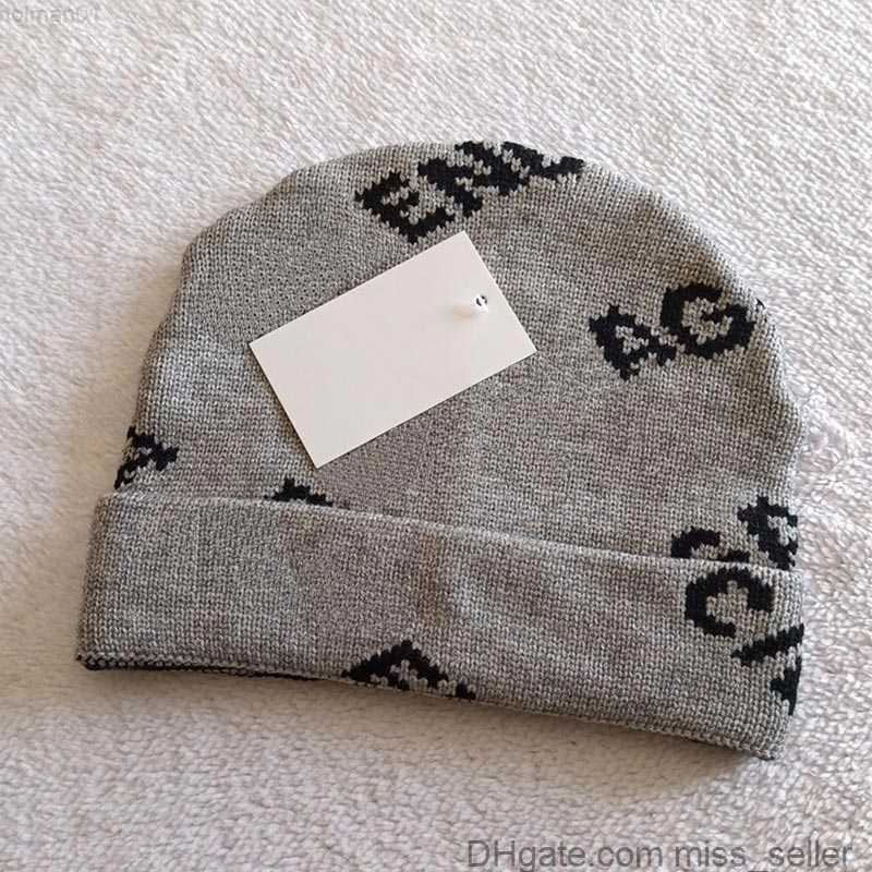 

Unisex Hot brand beanie embroidery Autume winter luxury designer hip hop Casual wool cap outdoor men knitted hat women outdoor warm skull missseller, Black