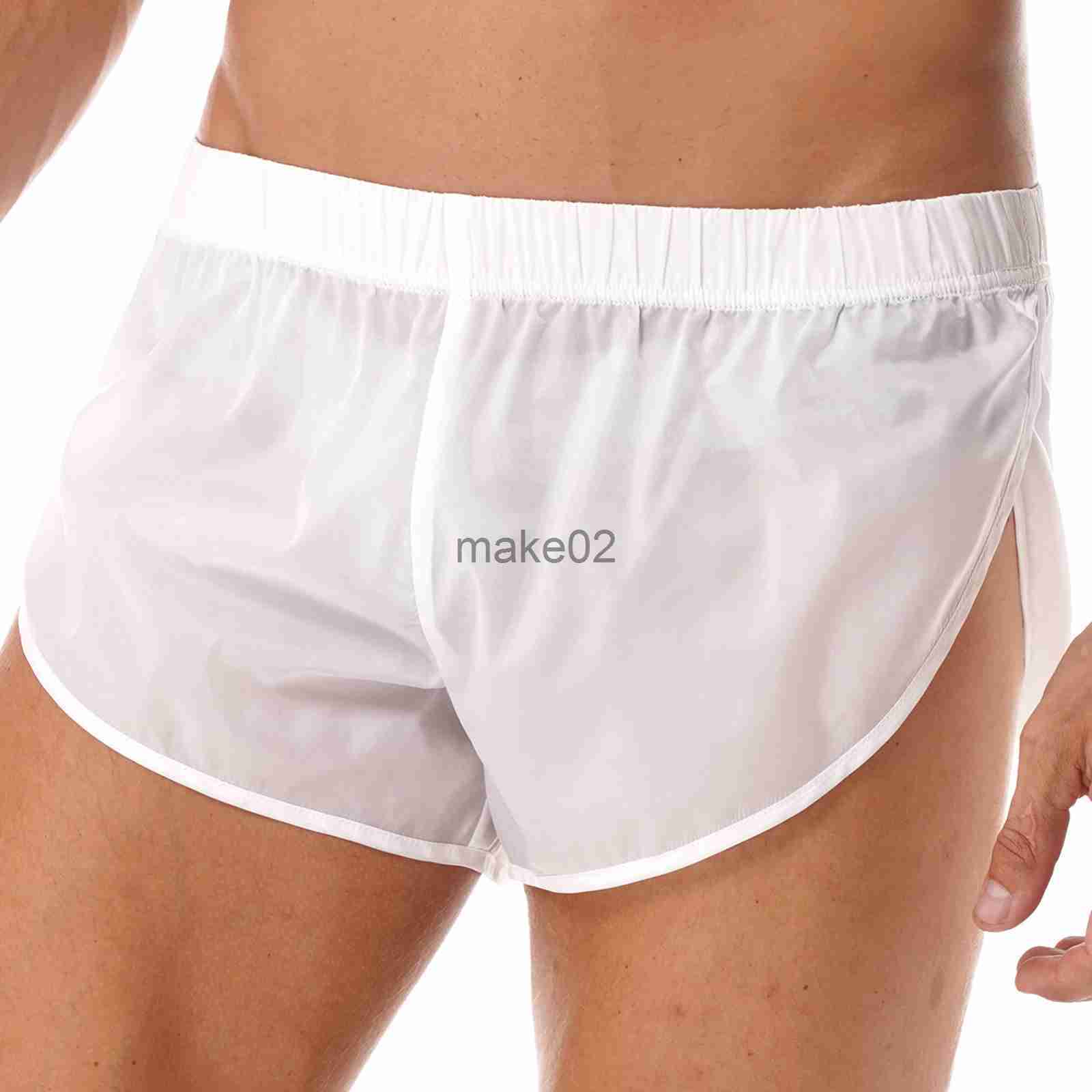 

Men's Plus Size Shorts Mens Swim Trunks SemiTransparent Swimming Shorts Elastic Waistband Boxer Shorts Quick Dry Casual Man Shorts Beachwear Swimwear x0621 x0621, Black