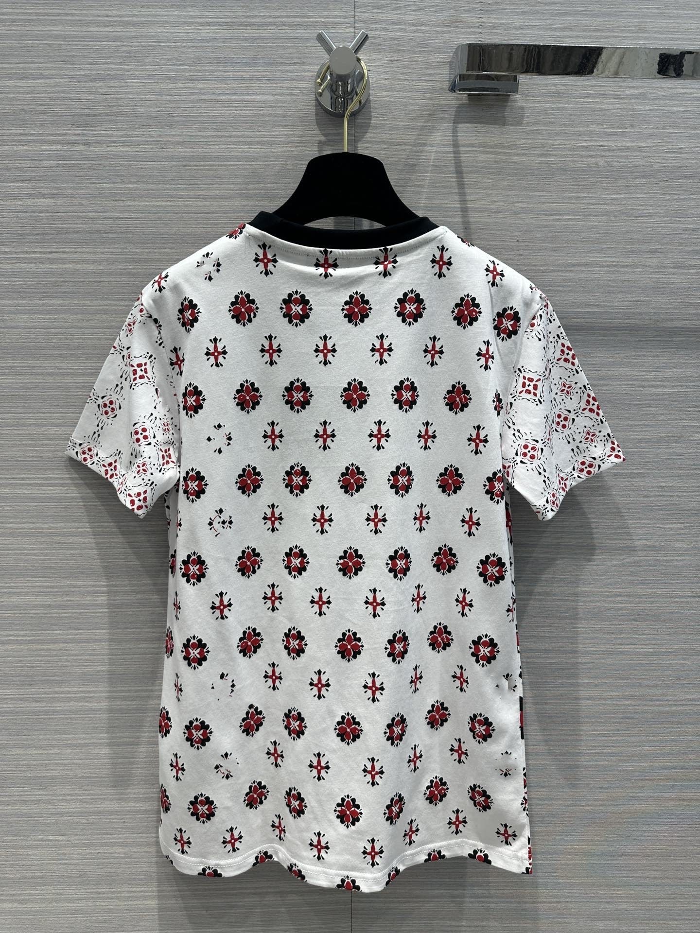 

Brand Same Style Women' T-Shirt 2023 New Summer Autumn O Neck Short Sleeve Fashion Milan Runway T-Shirt Designer Tops 0621-01, Customize