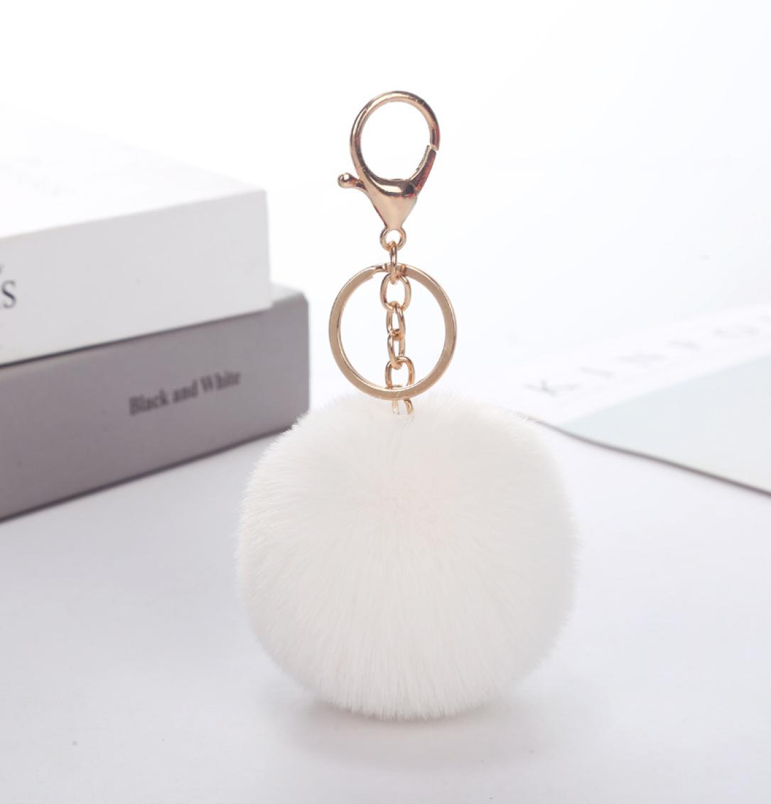 

Bear Plush Pendant Lady039s Bag Ornament Imitation rabbit hair ball keychain pendant ladies luggage pendants artificial jewelry5421167