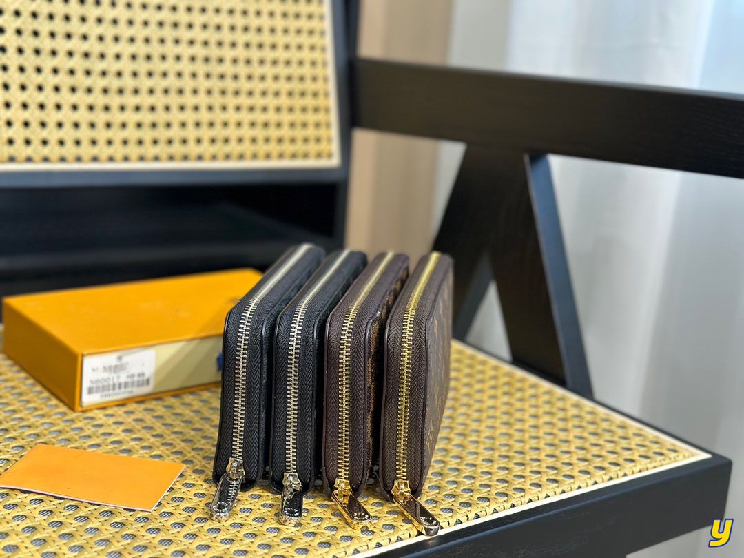 

Purses Wallets Double high Cross Mens flower Wallet Holders For Brown Leather Wallets Purse Zipper Luxury Monograms women Body quality Pmmp, #1