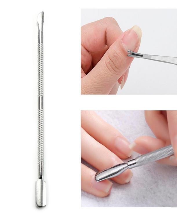 

Stainless Steel Nail Cuticle Pusher Nail Art Push UV Gel Manicure Remover Pedicure Tool Dead Skin Removal Nail Clean Tools5089171