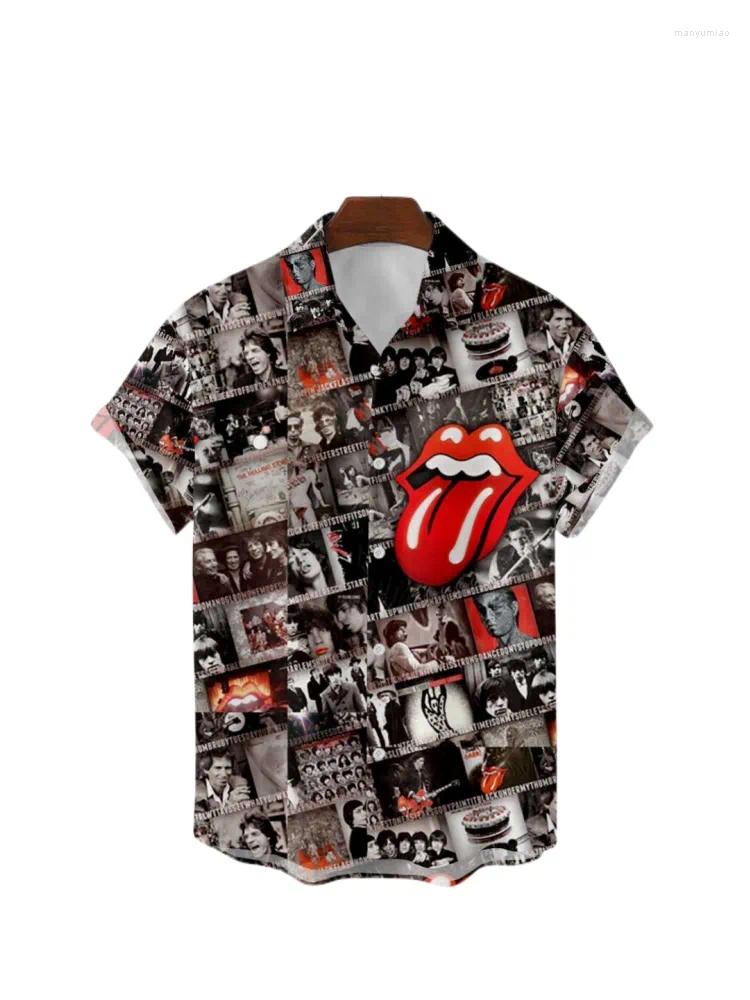 

Men' Casual Shirts 2023 Summer Oversized Mens Hawaiian Shirt Dazn Short Sleeve Tops 3D Printing Anime Floral Pattern Fashion Male Clothes, 01