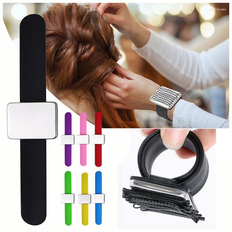 

Link Bracelets Chain Magnetic Sewing Pin Cushion Silicone Wrist Needle Pad Safe Bracelet Storage Pins Wristband Holder Raym22
