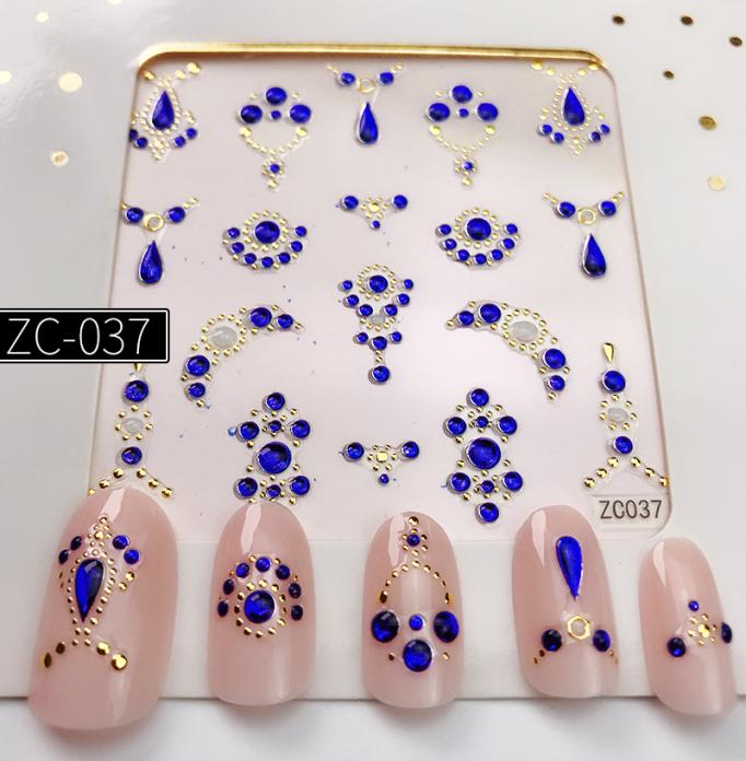 

1 Sheet Gold Nail Sticker Flower Pattern Stickers Stamping Charms Bronzing Water Selfadhesive Nail Stickers 20201156561, Light yellow