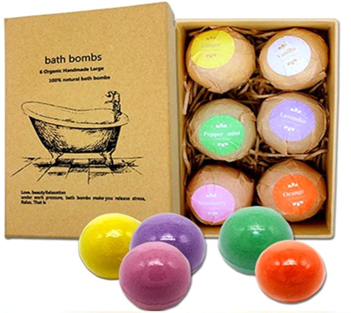 

Bubble Bath Bombs Gift Set Rose Cornflower Lavender Oregon Essential Oil Lush Fizzies Scented Sea Salts Balls Handmade SPA Gift DH5904680