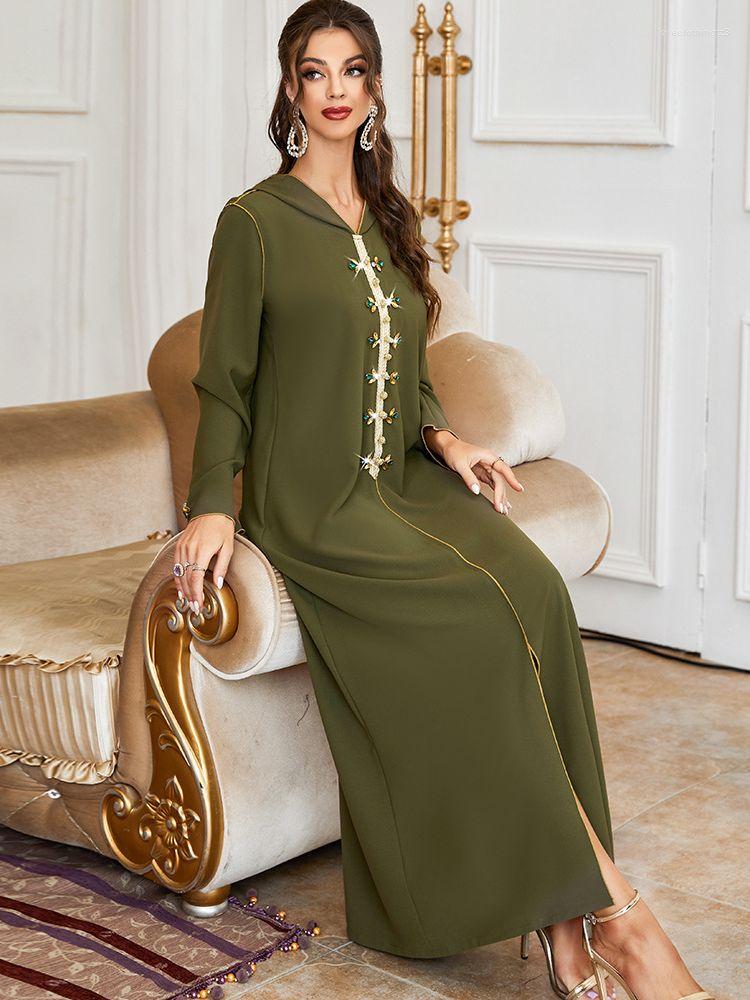 

Ethnic Clothing Ramadan Eid Kaftan Abaya Dubai Morocco Arabic Turkey Islam Muslim Hijab Dress Prayer Clothes Women Robe Longue Djellaba