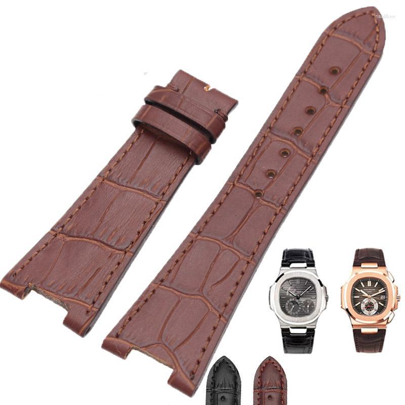 

Watch Bands High Quality Genuine Leather Band Strap 25 18mm Brown Black Watchbands Belt For PP AccessoriesWatch