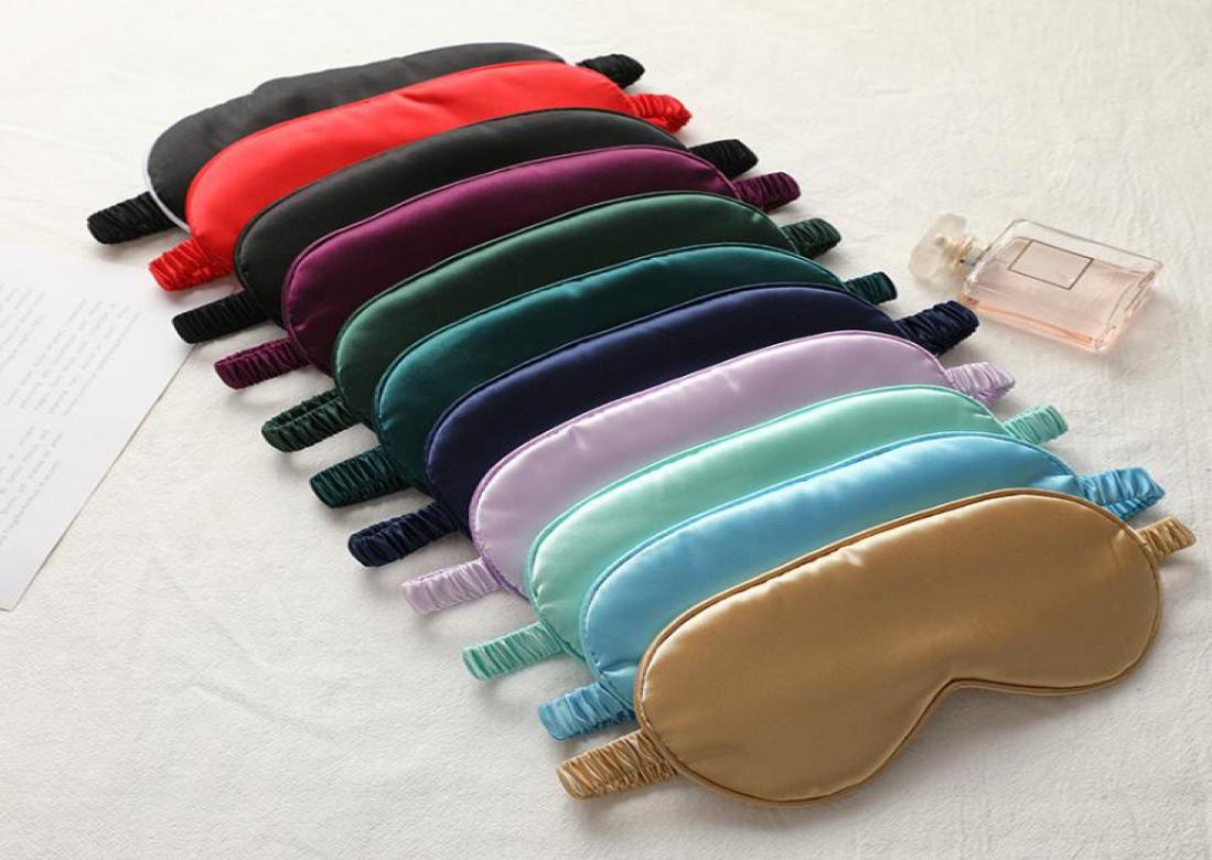 

19 style Silk Rest Sleep Eye Mask Padded Shade Cover Travel Relax Blindfolds Eye Cover Sleeping Mask Eye Care Beauty Tools DA5608587683