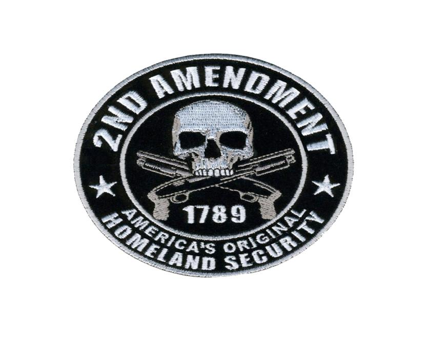 

Leathers Homeland Security ironsew on embroidered Patch DIY Accessory Sewing Supplies repair clothes patch6664813, Black