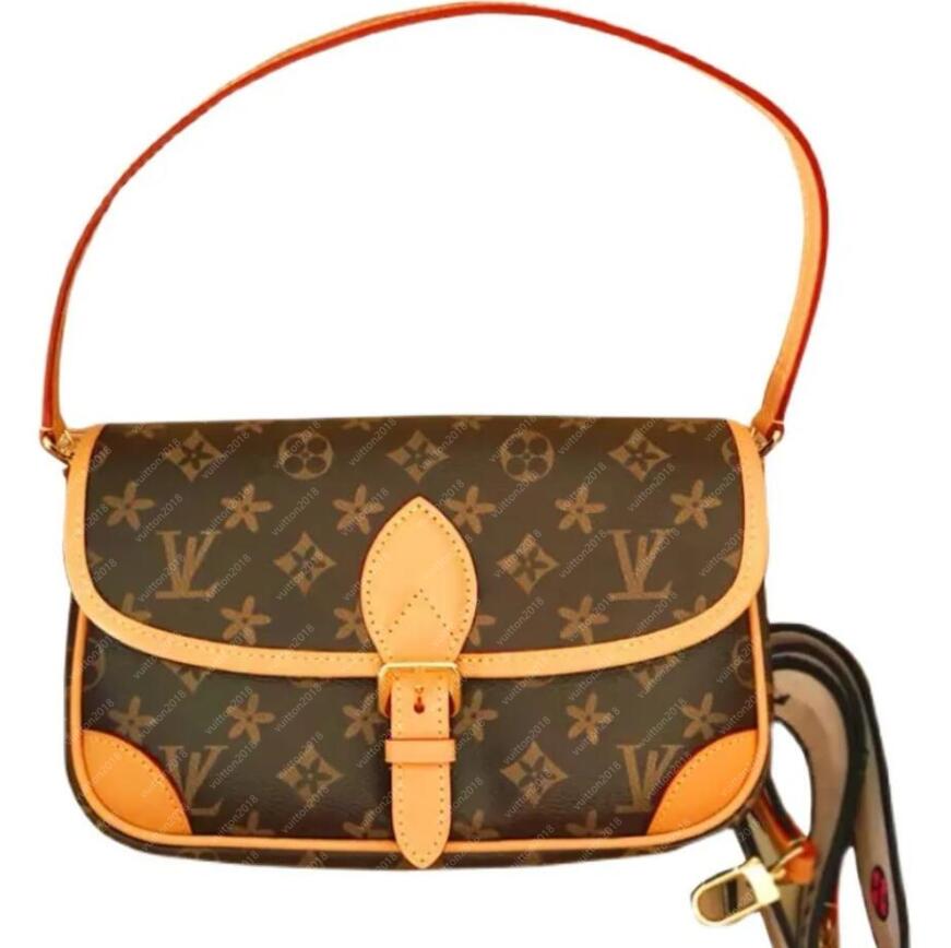 

Fashion Designer Woman Bag Women Shoulder bag Handbag Purse With Box Leather cross body high grade quality Luxury Leather Shoulder Bag Replica Crossbody Handbag, Brown old flower + box-96067