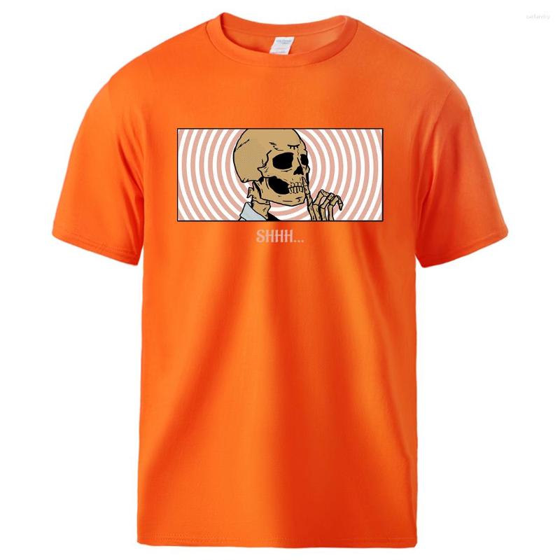 

Men' T Shirts Shhh Keep Quiet Printing T-Shirts Man O-Neck Cotton Comfortable Short Sleeved Casual Vintage Streetwear Soft Breathable, Blue