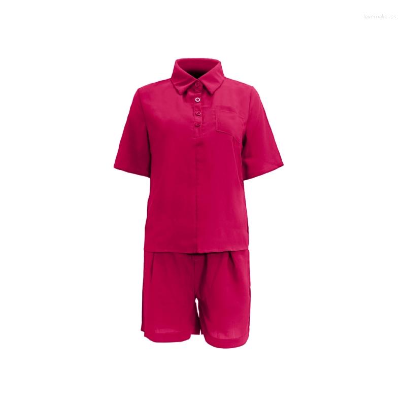 

Women' Tracksuits -4XL T Shirt And Shorts Set Women Casual Summer Wears 2023 Turn Down Collar Tshirts & Short Pants Matching Sets, Blue