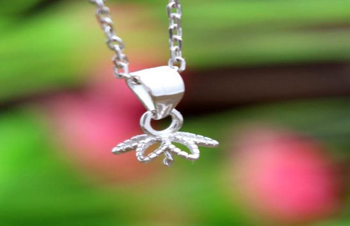 

Sterling Silver 925 Plated White Gold 812mm Pearl or Round Bead Semi Mount Pendant clasp without necklace5964394