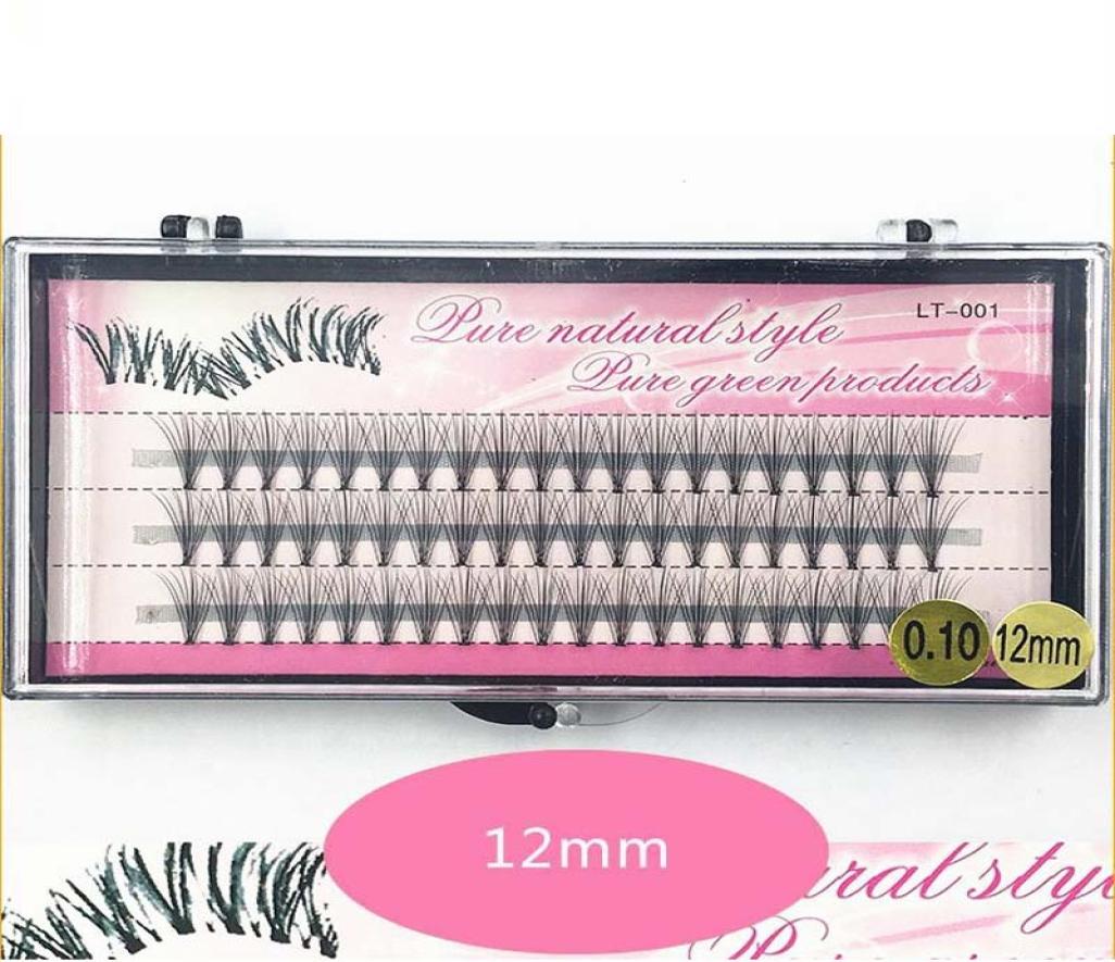 

New Arrival Professional Makeup 60 Clusters Knot Individual Flare Eye Lashes 614mm C Curl Grafting Fake False Eyelashes3130458