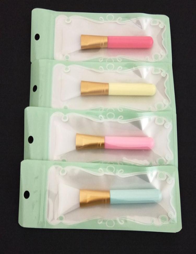 

Colorful DIY silicone mask brush Round handle Silicon face Facial Masks Mud Mixing Brushes4100933