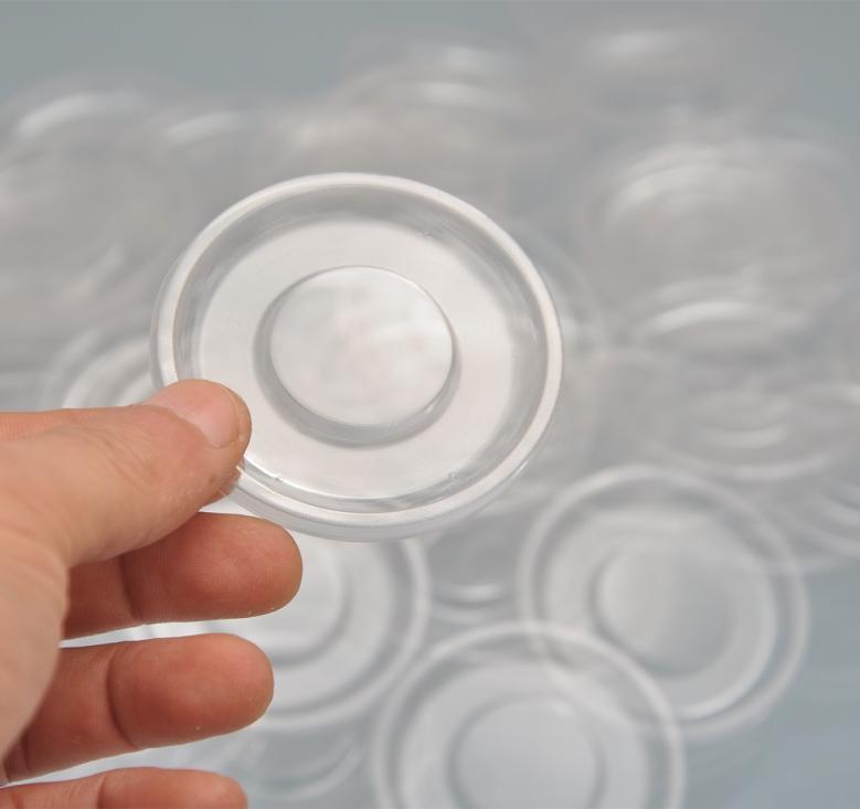 

whole 100pcspack plastic clear lash trays for false eyelash packaging box faux cils 25mm mink eyelash tray round holder for l9663113