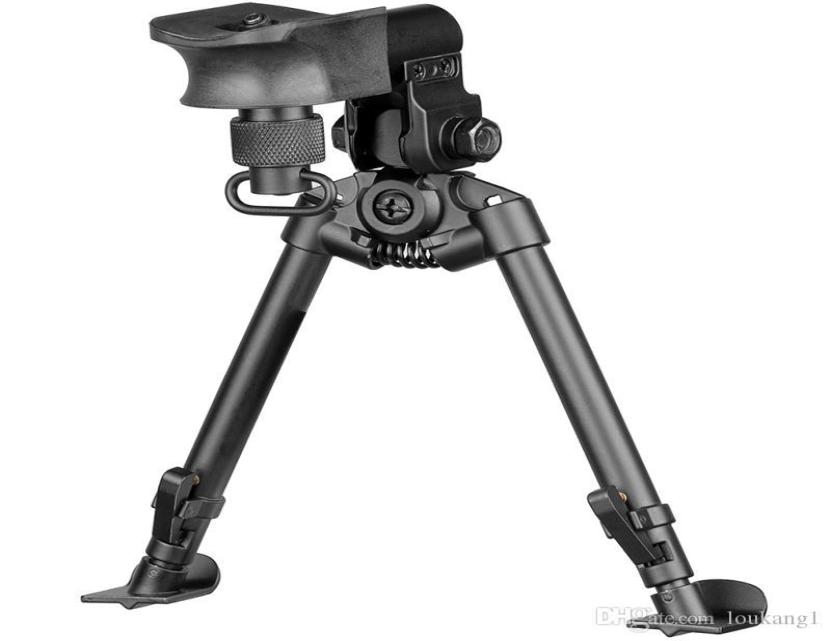 

2019 New Rifle Hunting Bipod Ski Feet w Sling Swivel Mounting Adapter Black Good for Hunting3370483