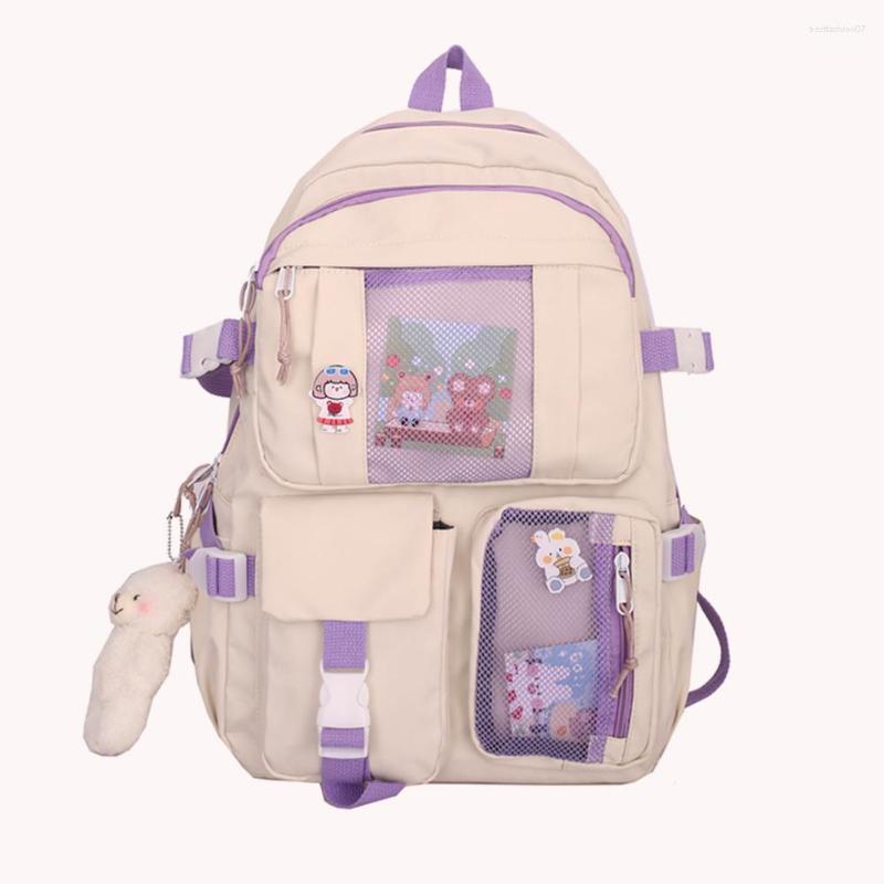 

School Bags 2023 Women S Travel Backpack Multi Pocket Waterproof University Sch, Black