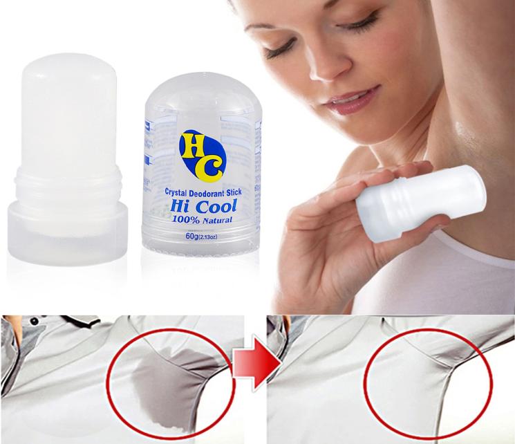 

60g Crystal Deodorant Alum Stick Body Underarm Odor Remover Antiperspirant for Men and Women Men Deodorant Stick7597076