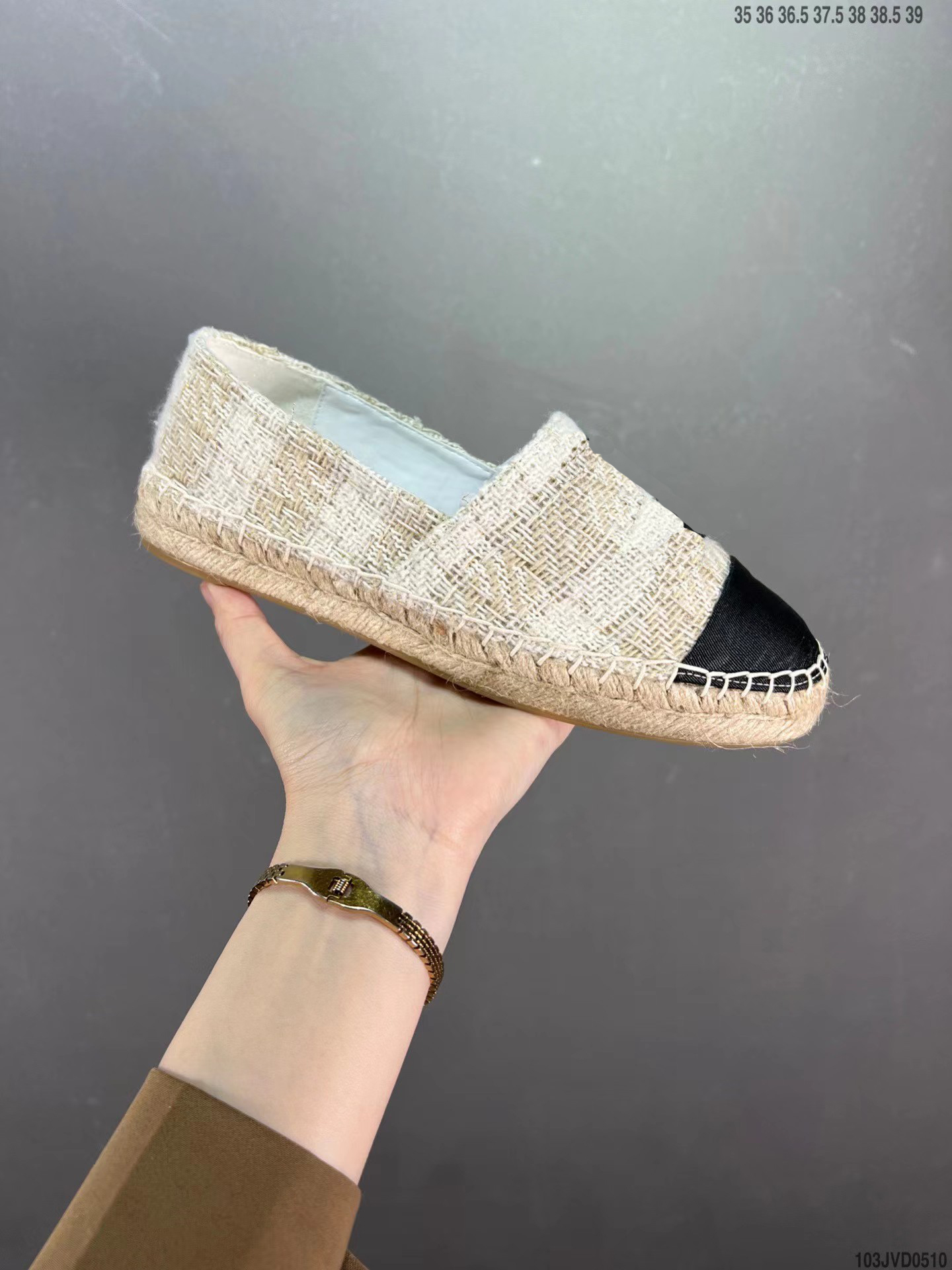 

Casual shoes women walking designer sandals Straw Fisherman Classics luxury summer outdoor shoes letter printed sandal Sewing flat slides size 35-39