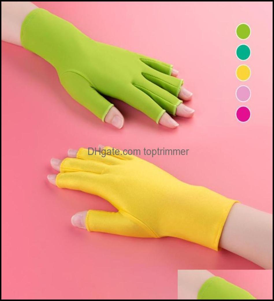

Nail Art Equipment Tools Salon Health Beauty 7 Color Uv Protection Glove Gel Anti Led Lamp Dryer Light Radiation Tool Drop Deliver1733421