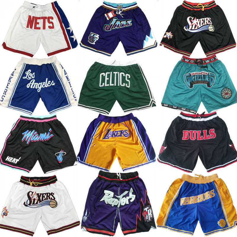 

Men' Shorts Jersey Shorts Lakers Joe Zhan Raptors Magic Heat Rust Pocket Training Pants Men' and Women' Summer Sports, Celtic white